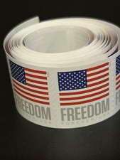 100-Forever USPS Stamps 1-Roll of 100 Forever Flag USPS Stamps.