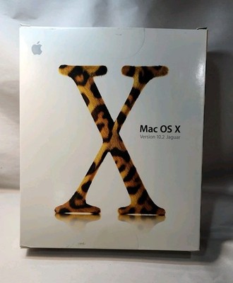 Mac OS X 10.2 Jaguar install discs + developer tools disc and Mac OS X manual
