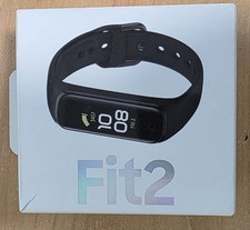 Samsung Galaxy Fit2 SM-R220 Fitness Tracker Smart Watch Black Boxed