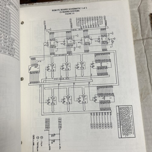 original 1983 Elevator Action W/schematics arcade video Game manual - Picture 5 of 6