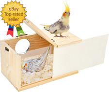 Parrot Nesting Box Cockatiel Nesting Box Bird Breeding Box House Handcrafted