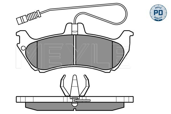 BRAKE PAD SET DISC BRAKE 025 231 9017/PD FOR MERCEDES-BENZ M 111.977 2.3L 4cyl