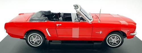 Ford Mustang Convertible Welly Escala 1/18 Diecast 12519W - 1964-1/2 - Rojo - Imagen 4 de 5