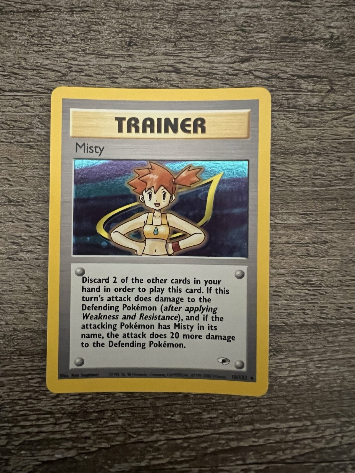 Pokémon TCG Misty Trainer Card Gym Heroes 18/132 Holo Rare