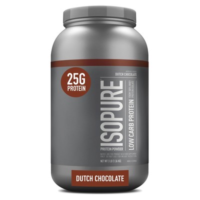 	Isopure Low Carb Whey Isolate Dutch Chocolate 3 Lbs 41 Servings	