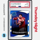 2017 PANINI DONRUSS #327 PATRICK MAHOMES II RC RATED ROOKIE PSA 10