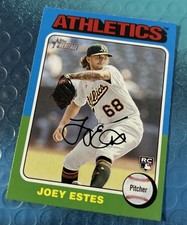 2024 Topps Heritage Baseball #158 Joey Estes Oakland Athletics RC