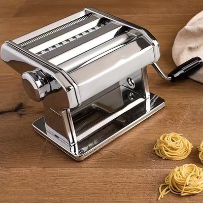 Classic Manual Pasta Machine, Stainless Steel Manual Pasta Maker, Fresh Pasta