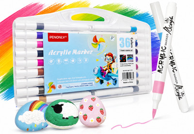 36 Farben Acrylstifte Für Steine Wasserfest Acrylstifte Marker Stifte Permanent