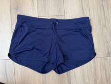 Athleta Womens Kata Surge Swim Shorts Navy Sz L