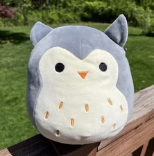 Squishmallows Hoot the Grey Owl 8” Plush stuffed animal Gray squishmallow toy