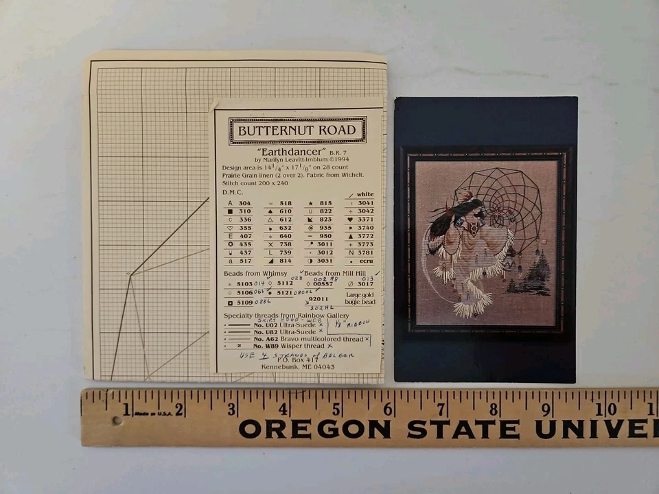 Butternut Road EARTHDANCER Cross Stitch Pattern BR7 by Marilyn Leavitt-Imblum  - Image 2 of 3