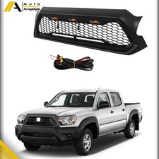 Front Grille Bumper Grill W Led Lights For Toyota Tacoma 2012-2015 Matte Black