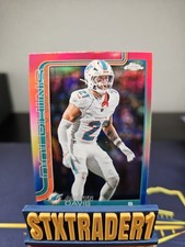 Topps Chrome Ashtyn Davis Red White And Blue Refractor #194 Dolphins