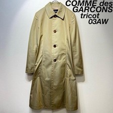 03AW tricot Comme des Garcons Designed Bal-collar Coat S