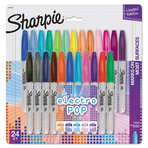 Sharpie Fine Tip Permanent Marker, Fine Bullet Tip, Assorted