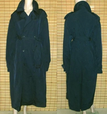 BLAUER REGENMANTEL - RAINCOAT - TRENCHCOAT - NYLON - VINTAGE - POLO - GR. L - XL - Bild 1 von 3