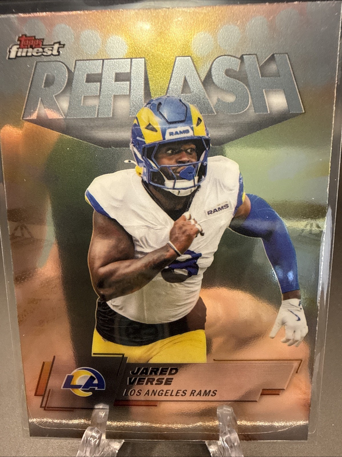 2025 Topps Finest - Reflash Blue Refractor #RF-19 Jared Verse 51/99