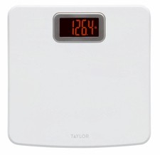 2 Pack - Digital Bath Scale, White, Red LED Display - 5302875