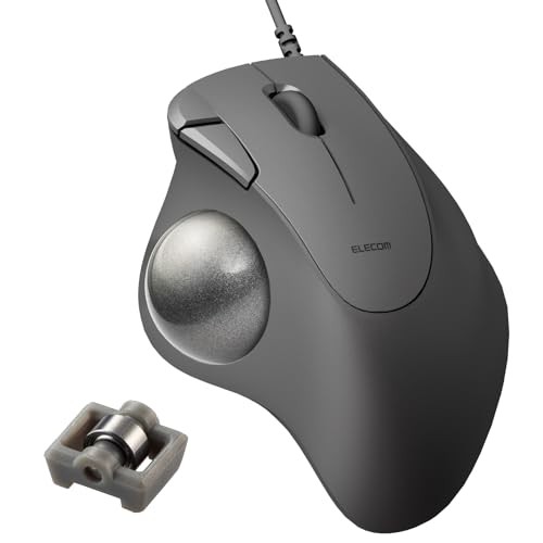 ELECOM Ergonomic Comfort Design Trackball IST Wired USB-A Connection Super - Picture 1 of 7