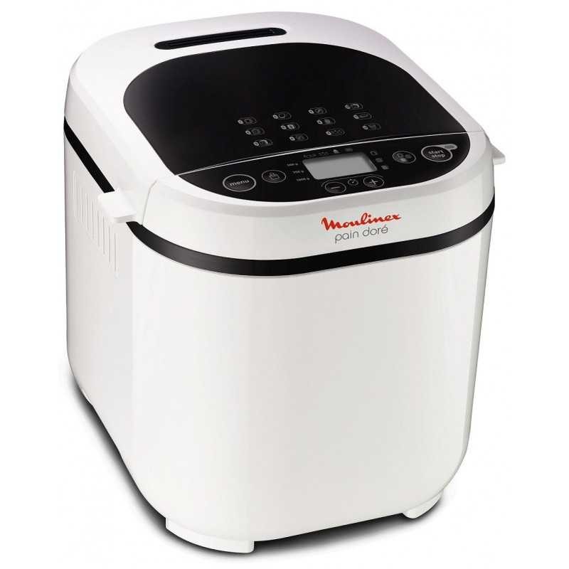 Machine à pain MOULINEX OW 210130 blanche de 1 kg avec 12 programmes