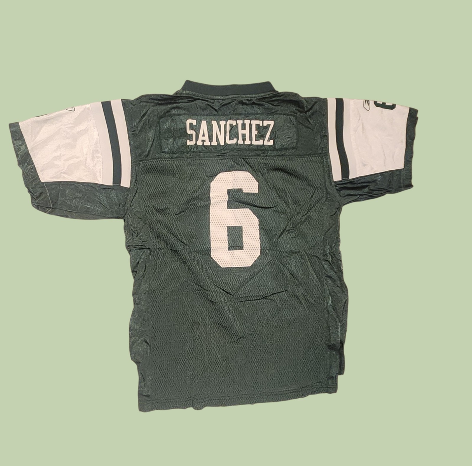 Reebok NFL New York Jets #6 Sanchez Jersey Size Youth Extra Large  thumbnail 2