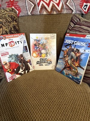 Lot Of 3 Prima Official Game Guides | Just Cause 3 | Disney Infinity | Super SB