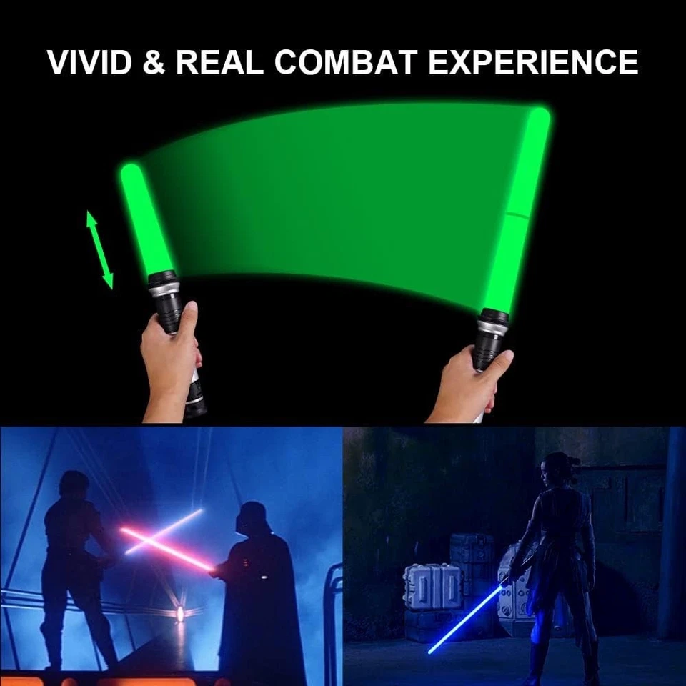 Leuchtschwert mit Sound, 7 Farben, einziehbares Lichtschwert für Kinder, Jungen, - Bild 3 von 4