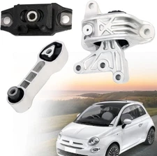 Engine Motor and Transmission Bracket kit Fit for Fiat 500 2012-2018, Auto Mo...