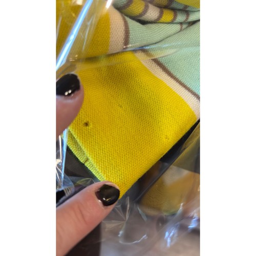 Vintage David Crystal Fashion 60s Mod Yellow Mint Striped Mock Neck Shift Dress, $27.99 - Photo 4