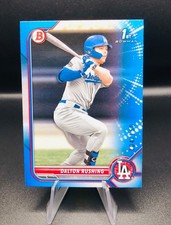 2022 Bowman Draft DALTON RUSHING Chrome Blue Refractor 1st #/150 Dodgers
