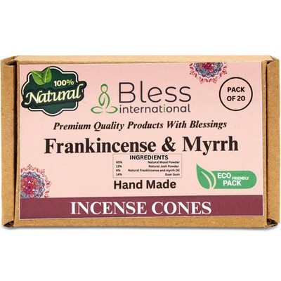 Bless International Pack Of 20 Cones, Frankincense-and-myrrh