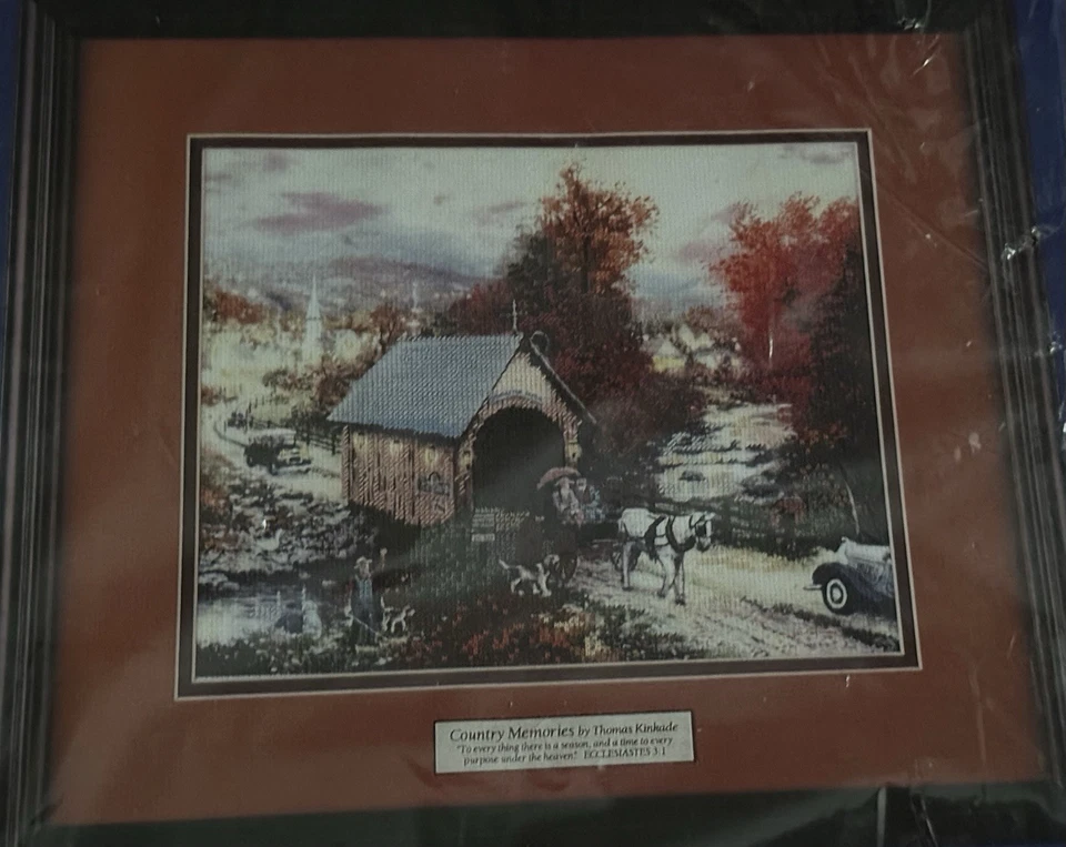 Candamar Designs Thomas Kinkade Embellished Cross Stitch Country Memories #50962 - Image 2 of 4