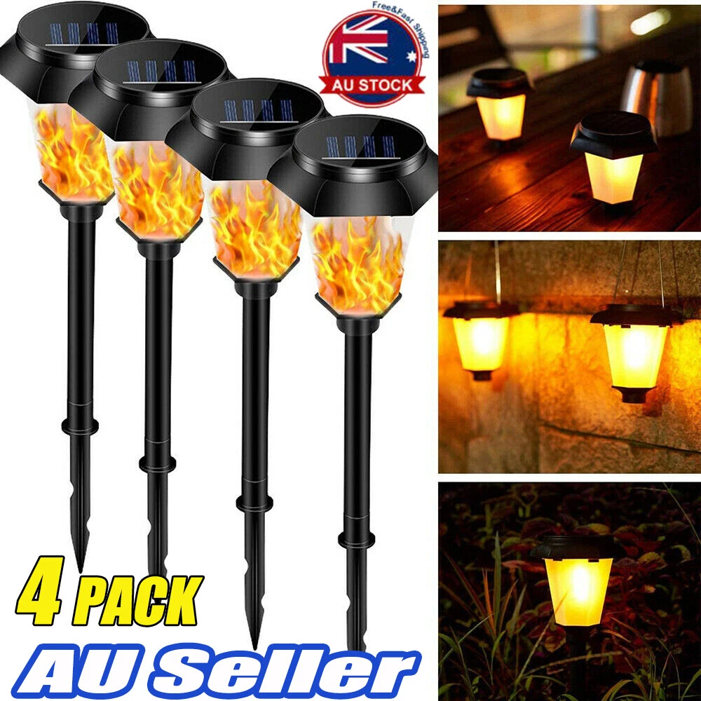 Hot selling 2019 led solar path torch light dancing flame deals