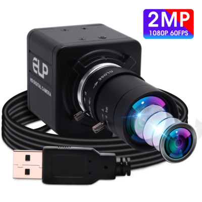 ELP 260FPS USB Camera 5-50mm Optical Zoom Full HD Webcam 1080P 60fps Manual Focu