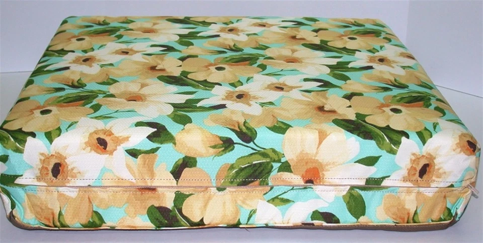 Juego de cojines de asiento profundo para exteriores ~ discoteca floral ~ asiento trasero 24x24x7 24x24x5,25 NUEVO Foto 2 de 4