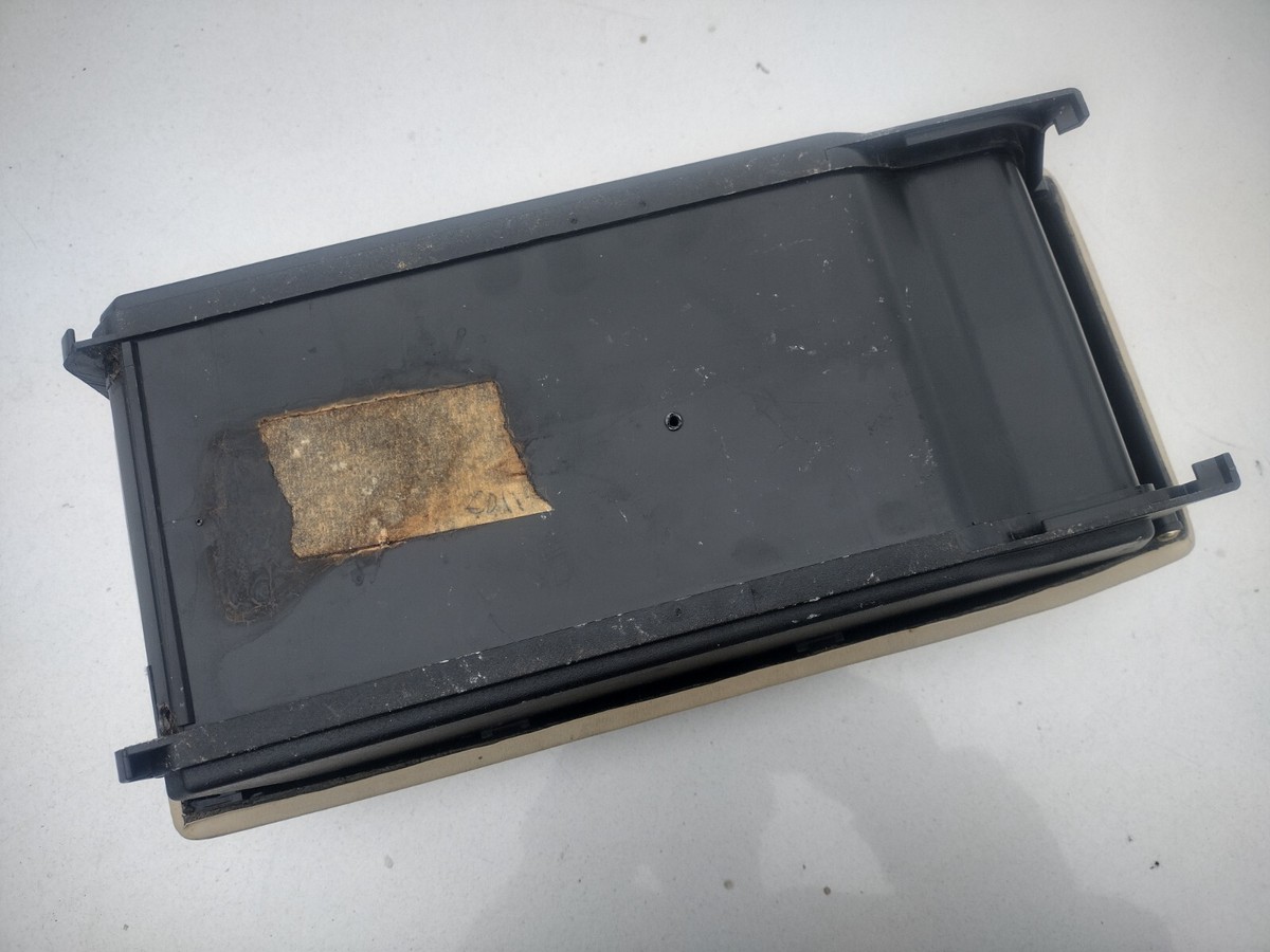 Mercedes W126 wood Center Console Roll Top Storage Box beige Mercedes W126 wood Center Console Roll Top Storage Box beige