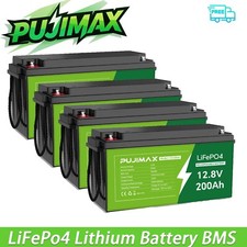 LiFePO4 Lithium Battery 12V-48V 200Ah-800Ah Deep Cycle BMSfor RV Solar Off-grid