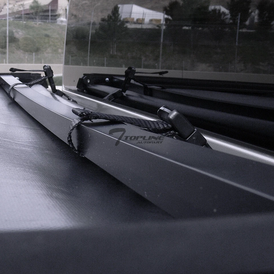 Topline For 2004-2014 Ford F150 6.5 Ft 78" Bed Tri Fold Soft VInyl Tonneau Cover Foto 4 de 4