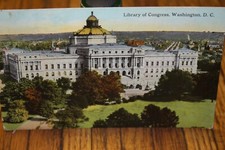 Vintage 1913 Library of Congress Building, Washington DC Postcard