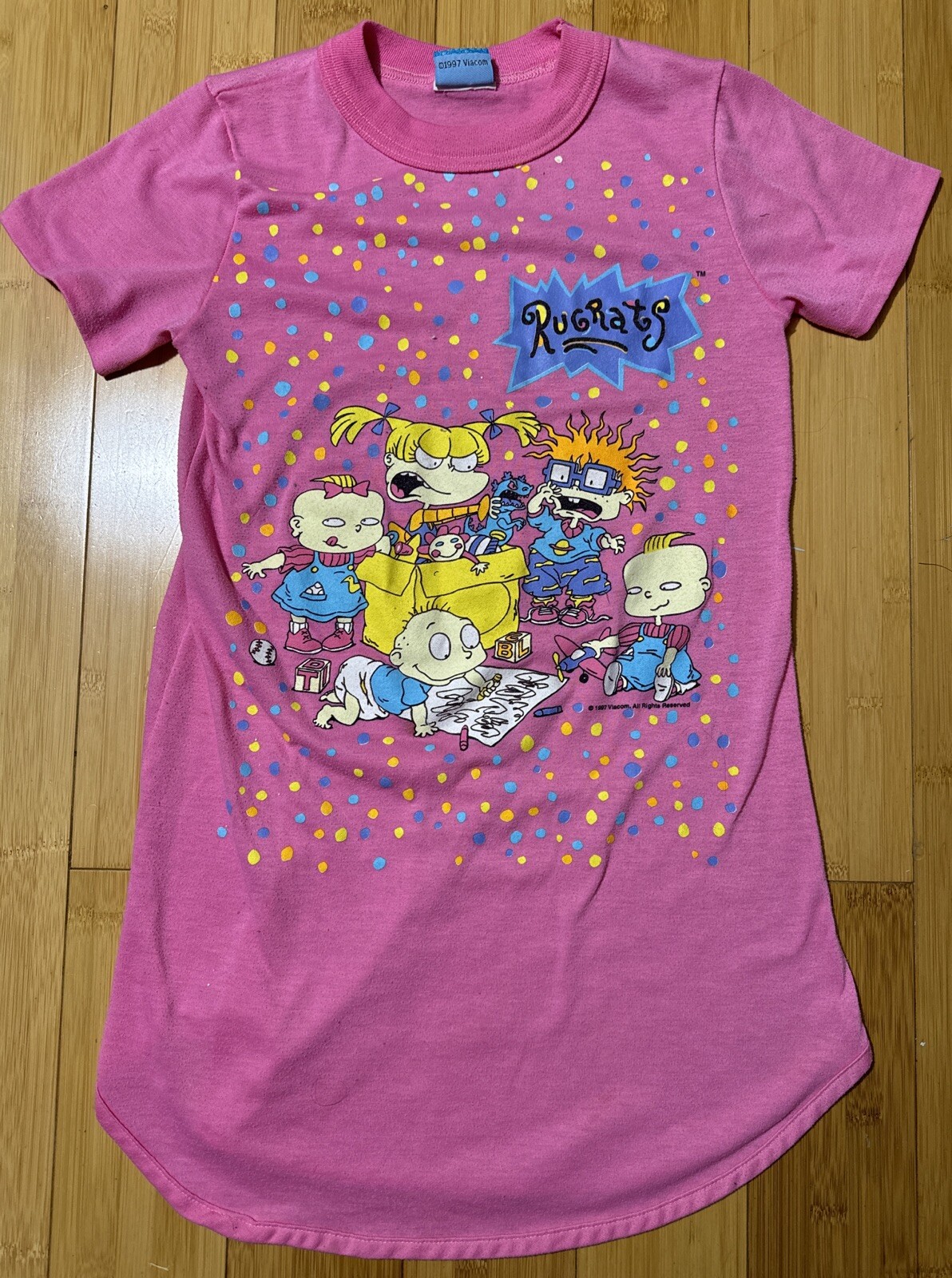 RARE Vintage 1997 Nickelodeon Rugrats Sleep Shirt You… - Gem