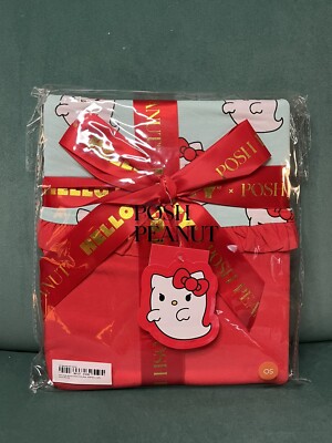 Posh Peanut X Hello Kitty  Ghost Ruffled Luxette Patoo Blanket - IN HAND