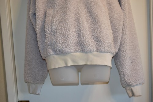 Sudadera con capucha Lululemon talla 12 Oh So Sherpa media cremallera lana suave DEFECTUOSA - Imagen 3 de 13