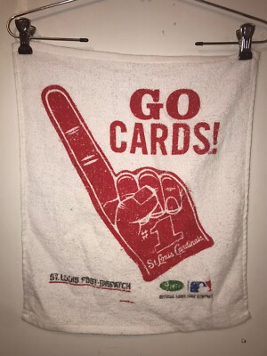 St Louis Cardinals Rally Towel GO Cards Fan Finger Post Dispatch Scotts SGA