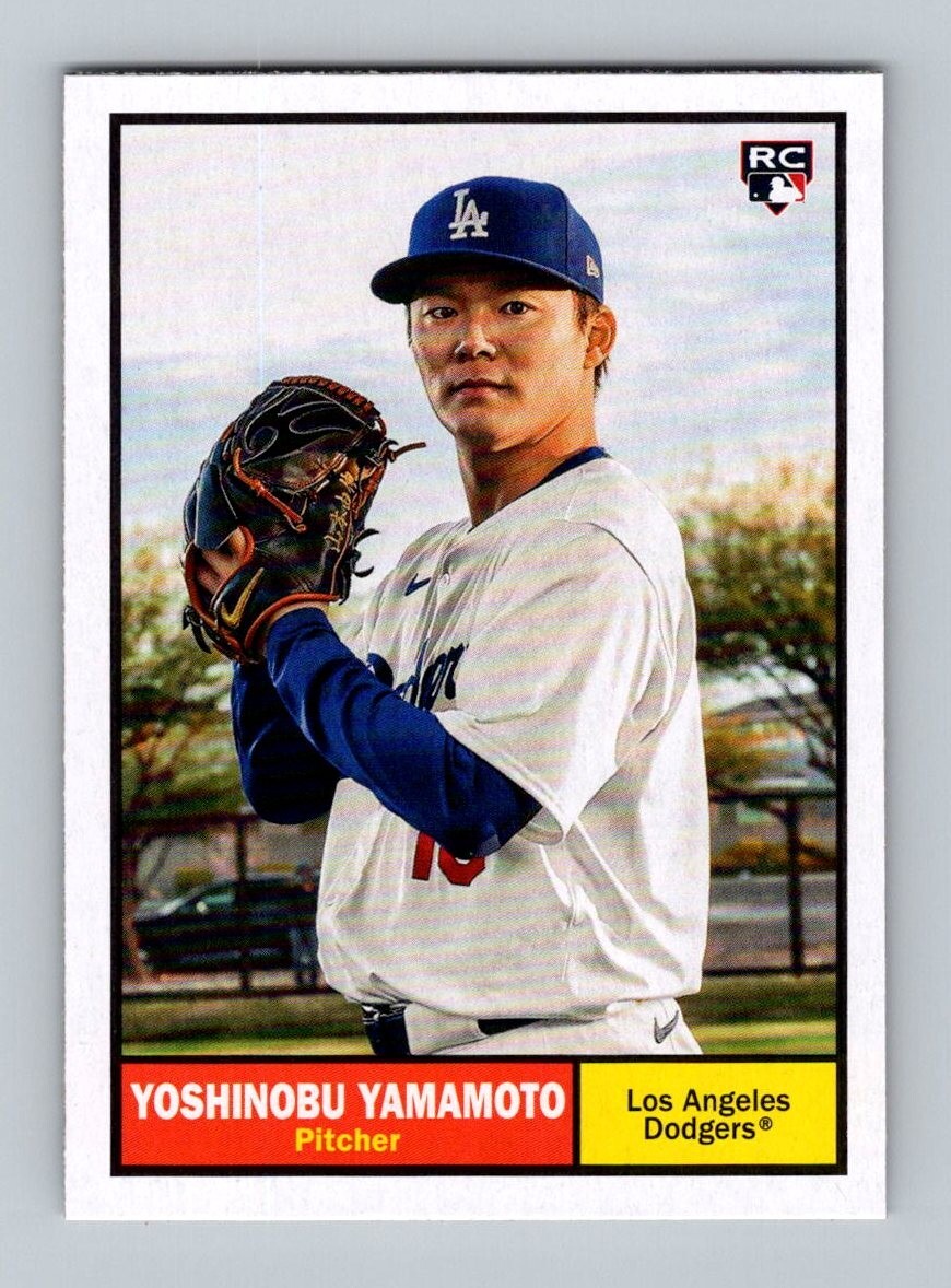 2024 Topps Archives Yoshinobu Yamamoto #61 Rookie RC Los Angeles Dodgers