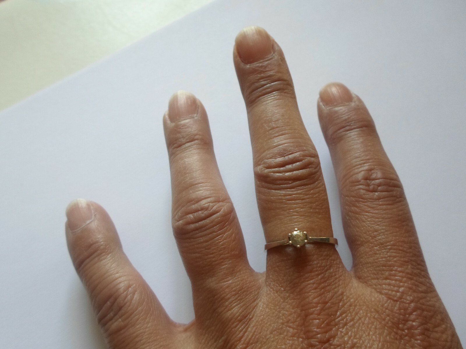 solid silver ring, solitaire, zirconium, s. 57/58 - image 3