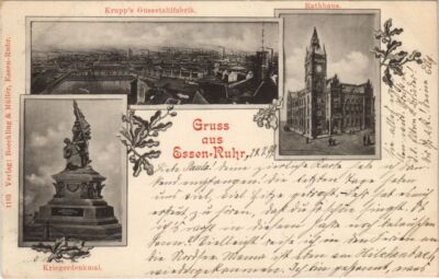 CPA AK GRUSS AUS ESSEN LITHO GERMANY (989972)