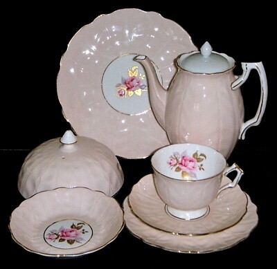 Rare Vintage MCM Aynsley Pale Pink 