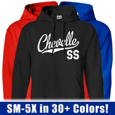 Chevelle SS Script HOODIE | 66 67 68 69 Super Sport Jersey Hooded Sweatshirt