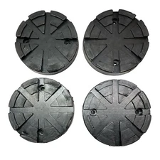 4x Round Rubber Two Post Lift Pads 5" OD Globe Ford Smith